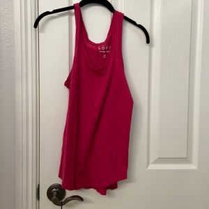 Ann Taylor loft vintage soft XS pink/red tank